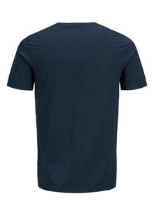 Jack & Jones Plus Size Camiseta Logotipo -Navy Blazer - 12184987