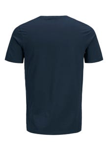 Jack & Jones Plus Size Logo T-shirt -Navy Blazer - 12184987