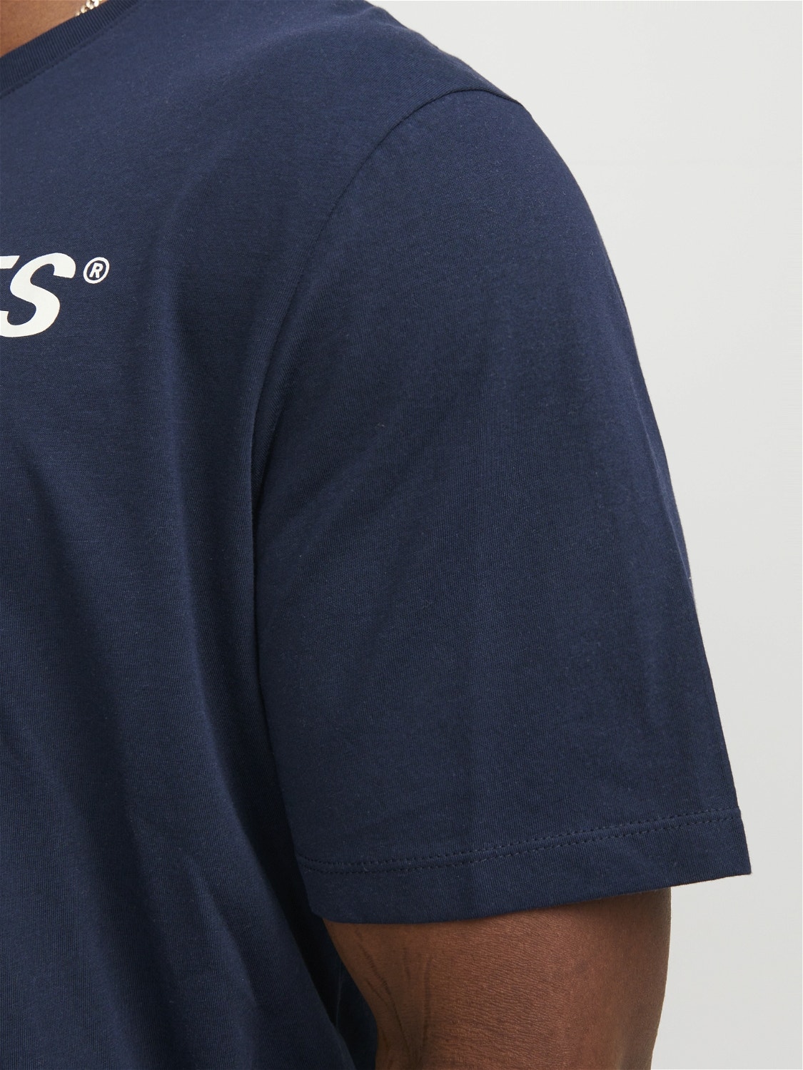 Jack & Jones Plus Size Logo T-shirt -Navy Blazer - 12184987