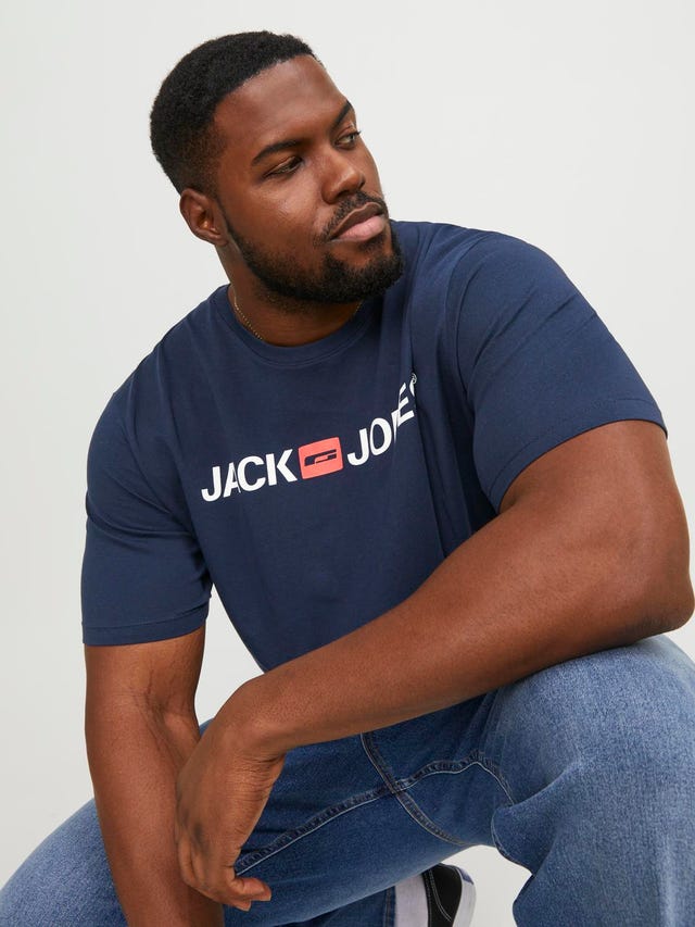 Jack & Jones Plus Size Logo T-shirt - 12184987