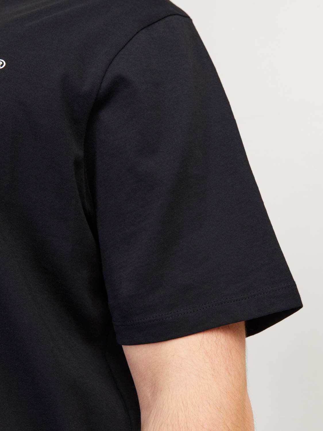 Jack & Jones Plus Size Logo T-skjorte -Black - 12184987
