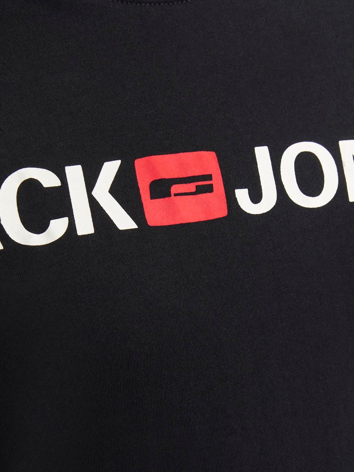 Jack & Jones Plus Size Logo T-shirt -Black - 12184987