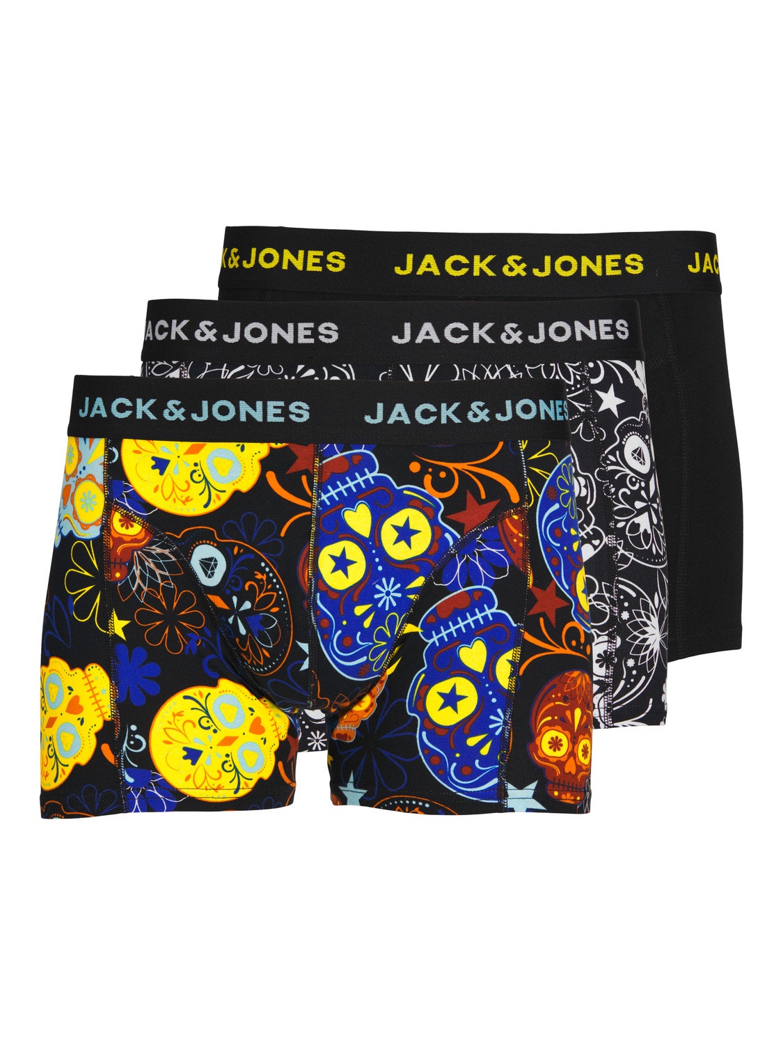 Jack & Jones 3-balení Trenýrky -Black - 12185485