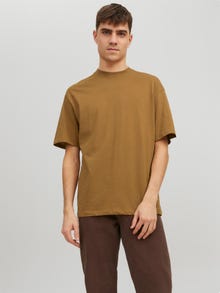 Jack & Jones Enfärgat T-shirt -Rubber - 12185628