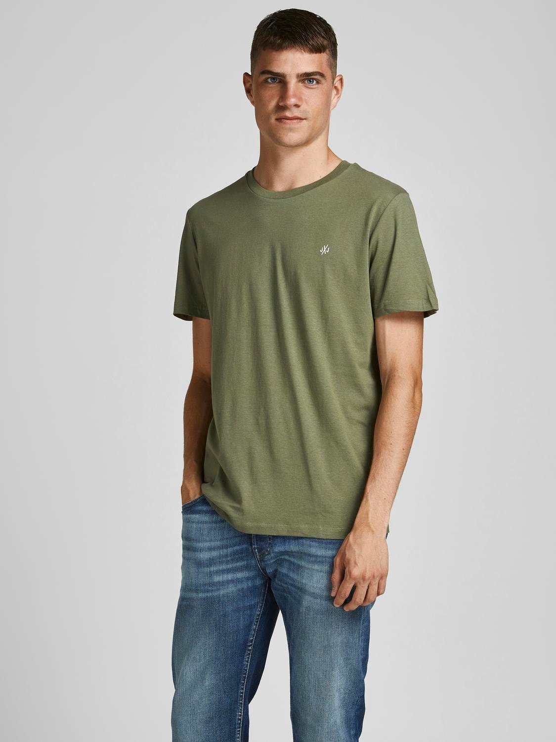 Jack & Jones Confezione da 5 T-shirt Con logo Girocollo -Multi - 12185714