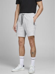 Jack & Jones Regular Fit Sweatstof shorts -Light Grey Melange - 12186750