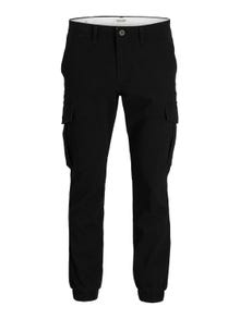 Jack & Jones Slim Fit „Cargo“ stiliaus kelnės -Black - 12186889