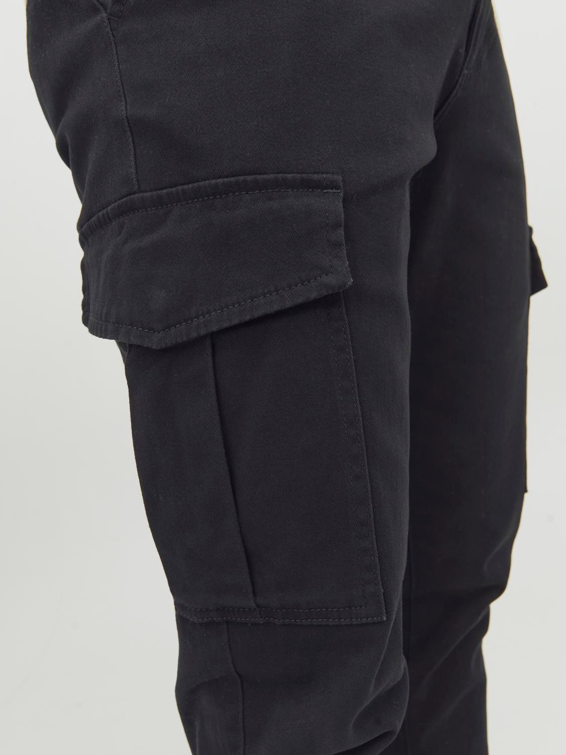 Jack & Jones Slim Fit „Cargo“ stiliaus kelnės -Black - 12186889