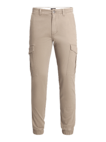 Jack & Jones Slim Fit Cargo trousers -Oxford Tan - 12186889