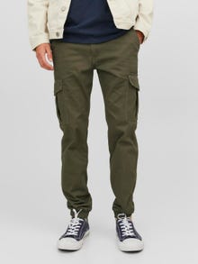 Jack & Jones Slim Fit Cargo trousers -Olive Night - 12186889