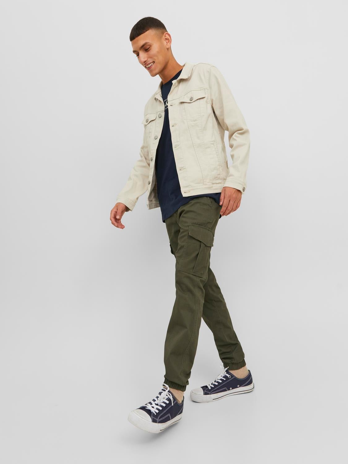 Jack & jones intelligence slim fit sale cargo trouser