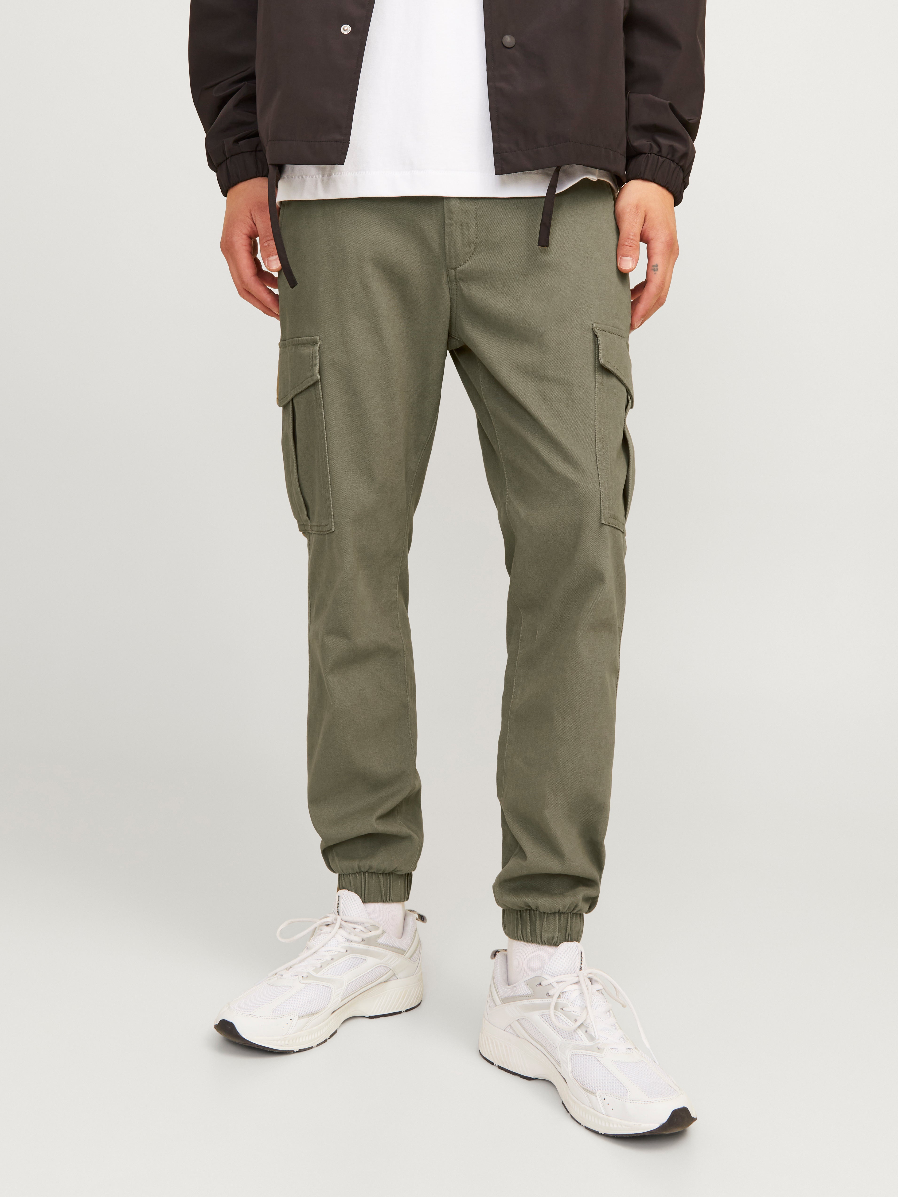 Fashion slim cargo pants men