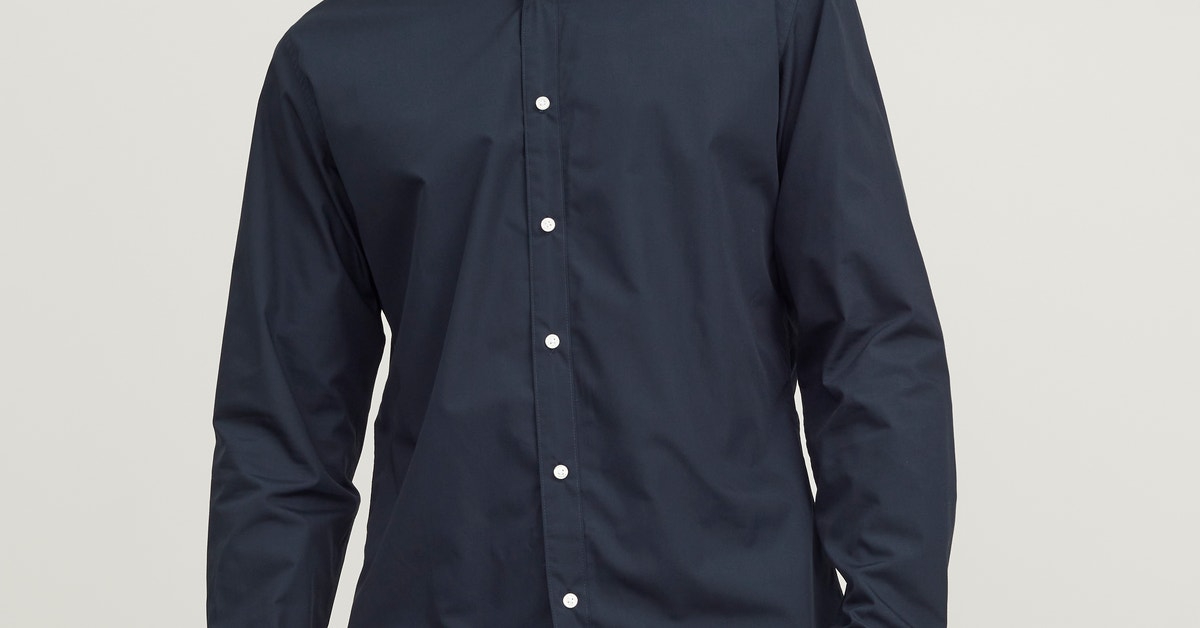 Slim Fit Dress shirt | Dark Blue | Jack & Jones®