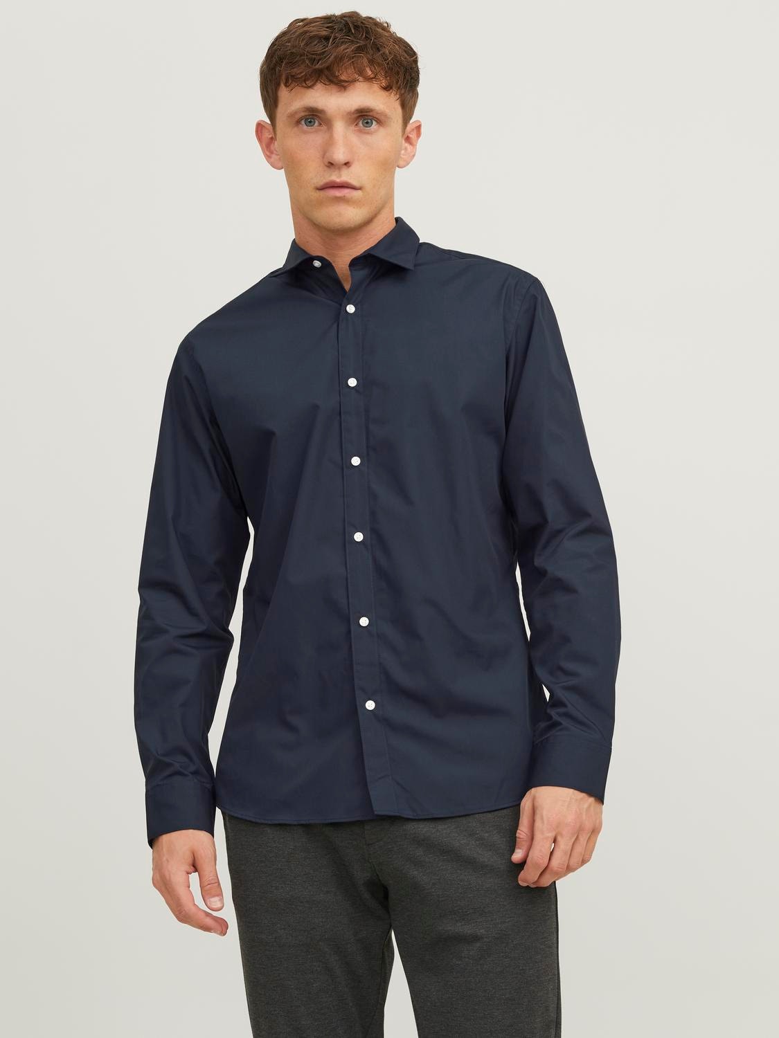 Jack & Jones Slim Fit Oficialūs marškiniai -Navy Blazer - 12187222
