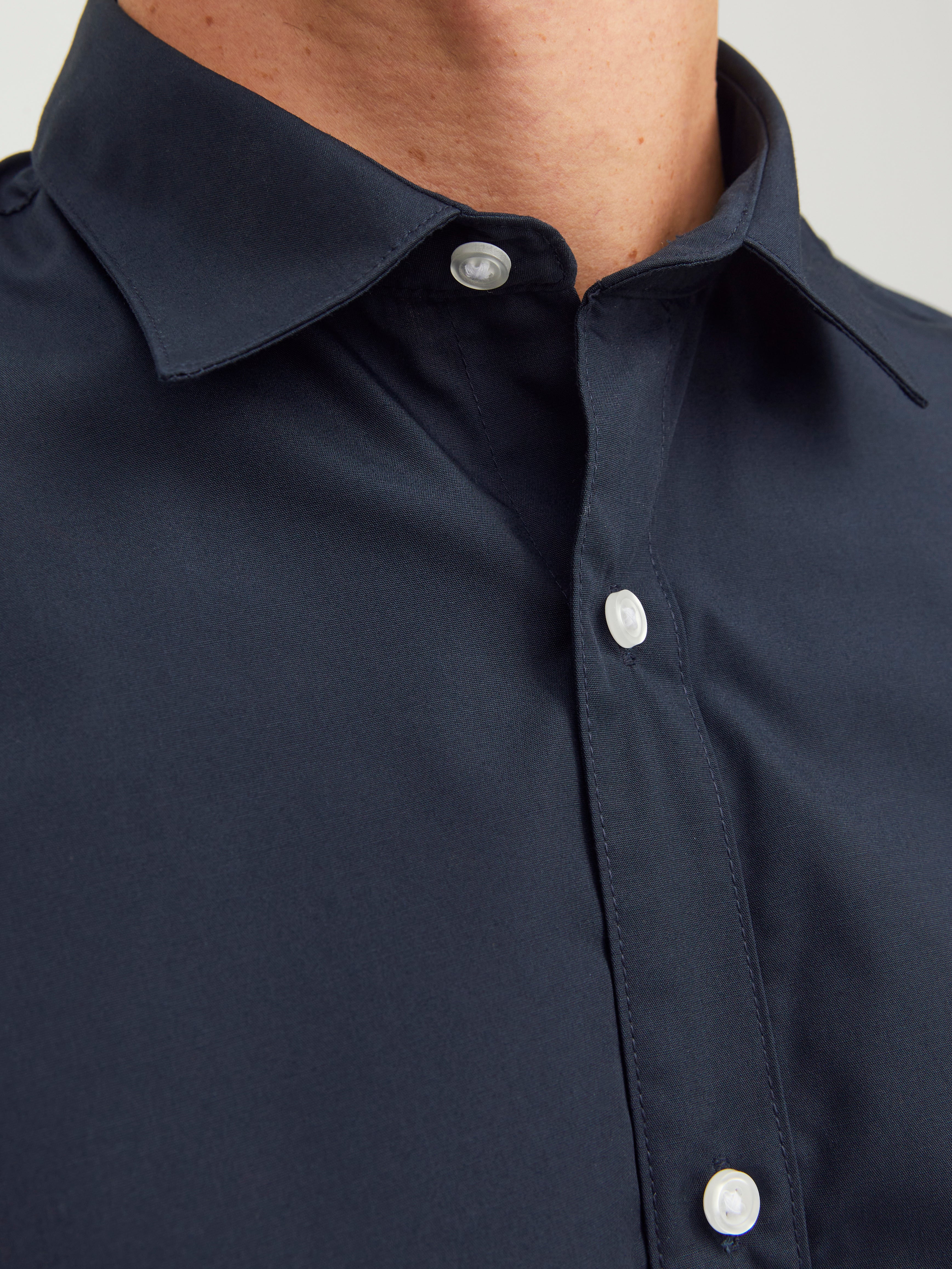 Slim Fit Dress shirt | Dark Blue | Jack & Jones® 