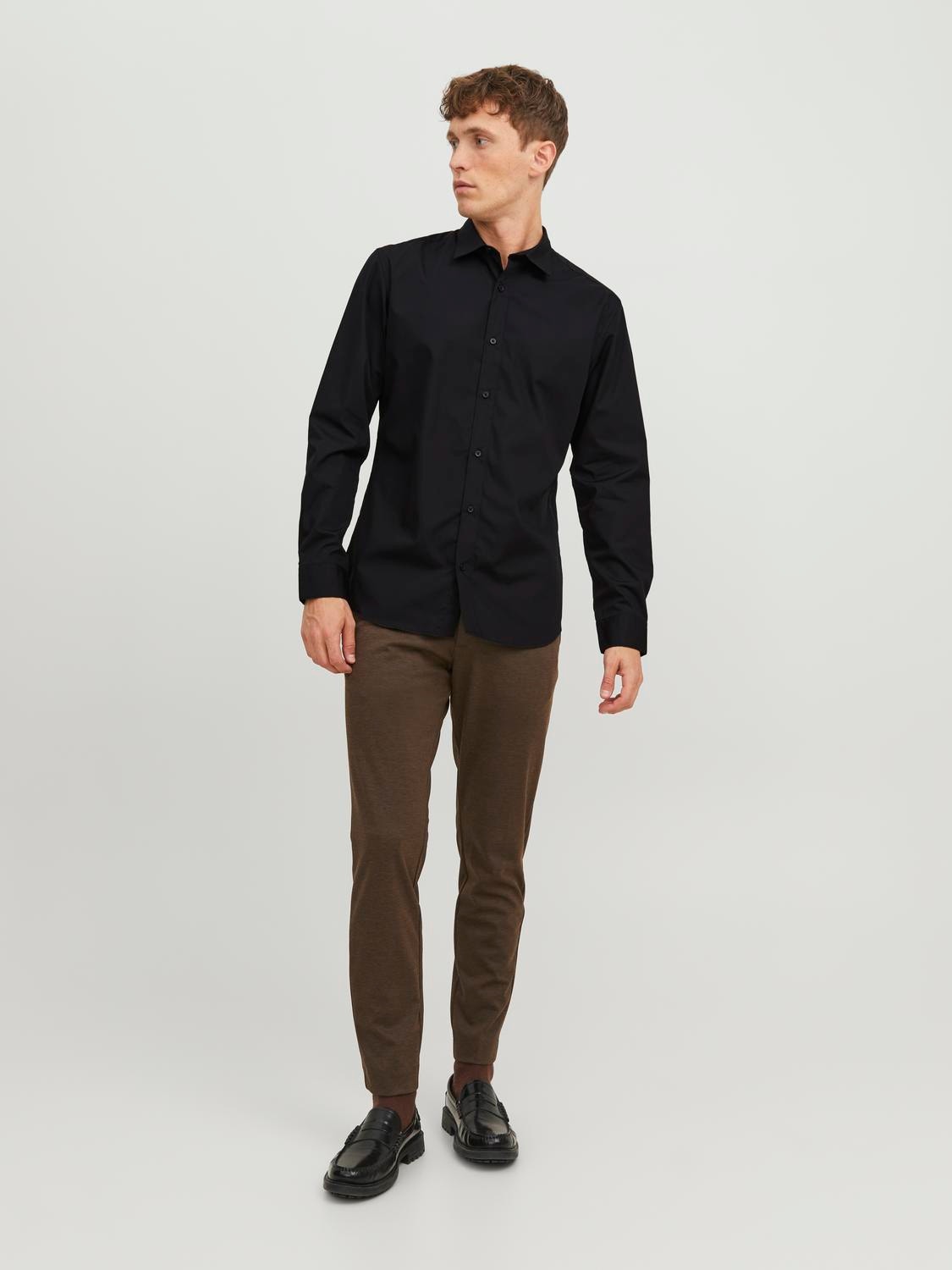 Jack & Jones Camisa Formal Slim Fit -Black - 12187222