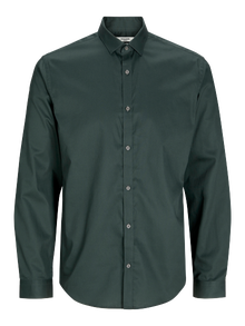 Jack & Jones Camisa Formal Slim Fit -Darkest Spruce - 12187222