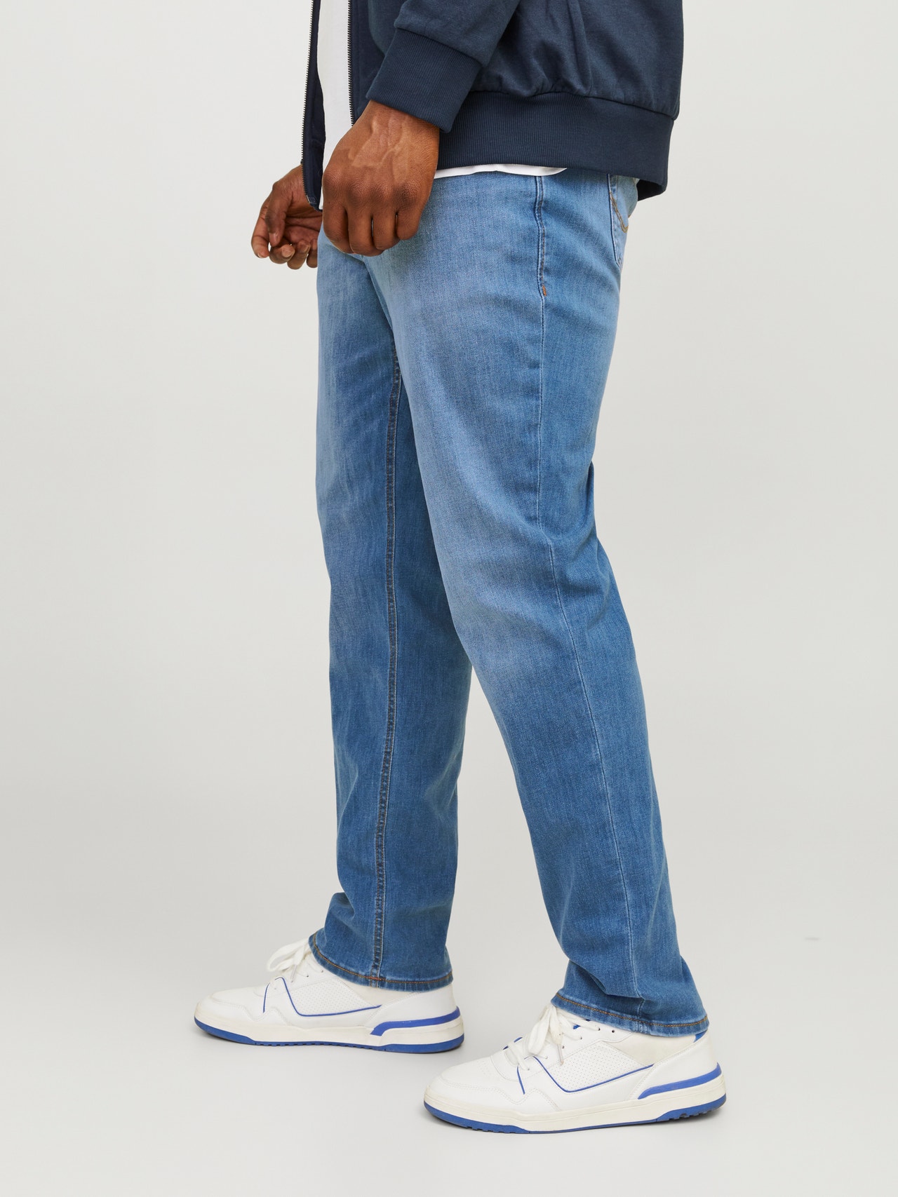 Jack & Jones Plus Size JJIGLENN JJORIGINAL AM 815  PLS Jeans Slim Fit -Blue Denim - 12188524