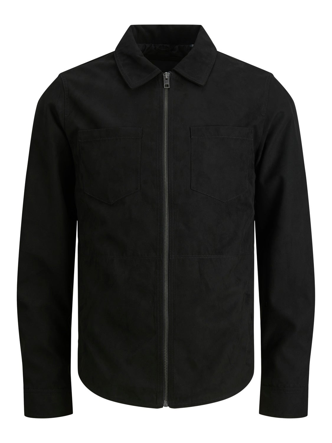 Faux suede shirt Jacket with 22 
