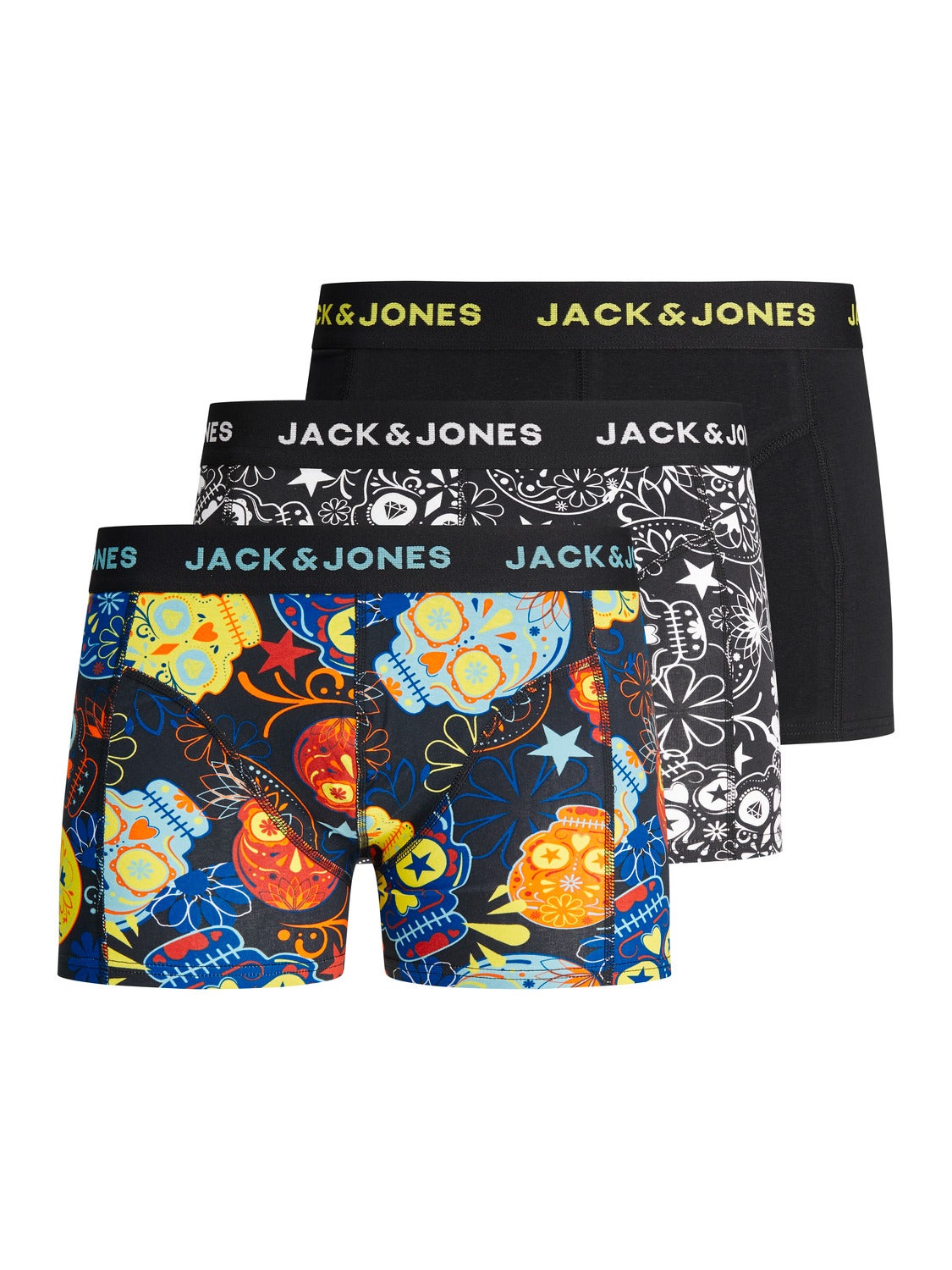 Sugar Pine Boxershorts met grappige motiefprints van 100% katoen, Set van 3 harten, bier, hennep, XL