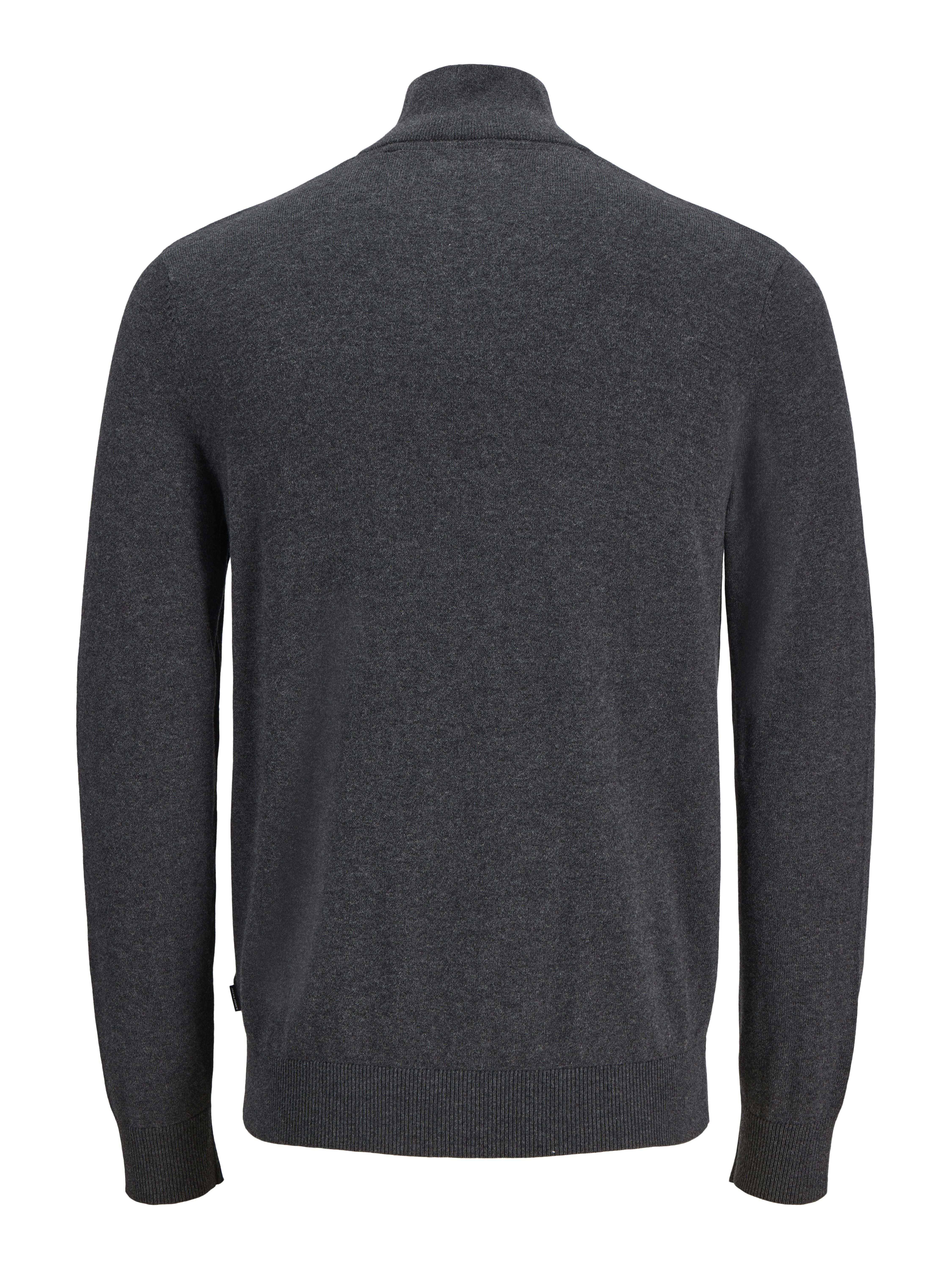 Plain Quarter zip Knit | Black | Jack & Jones®