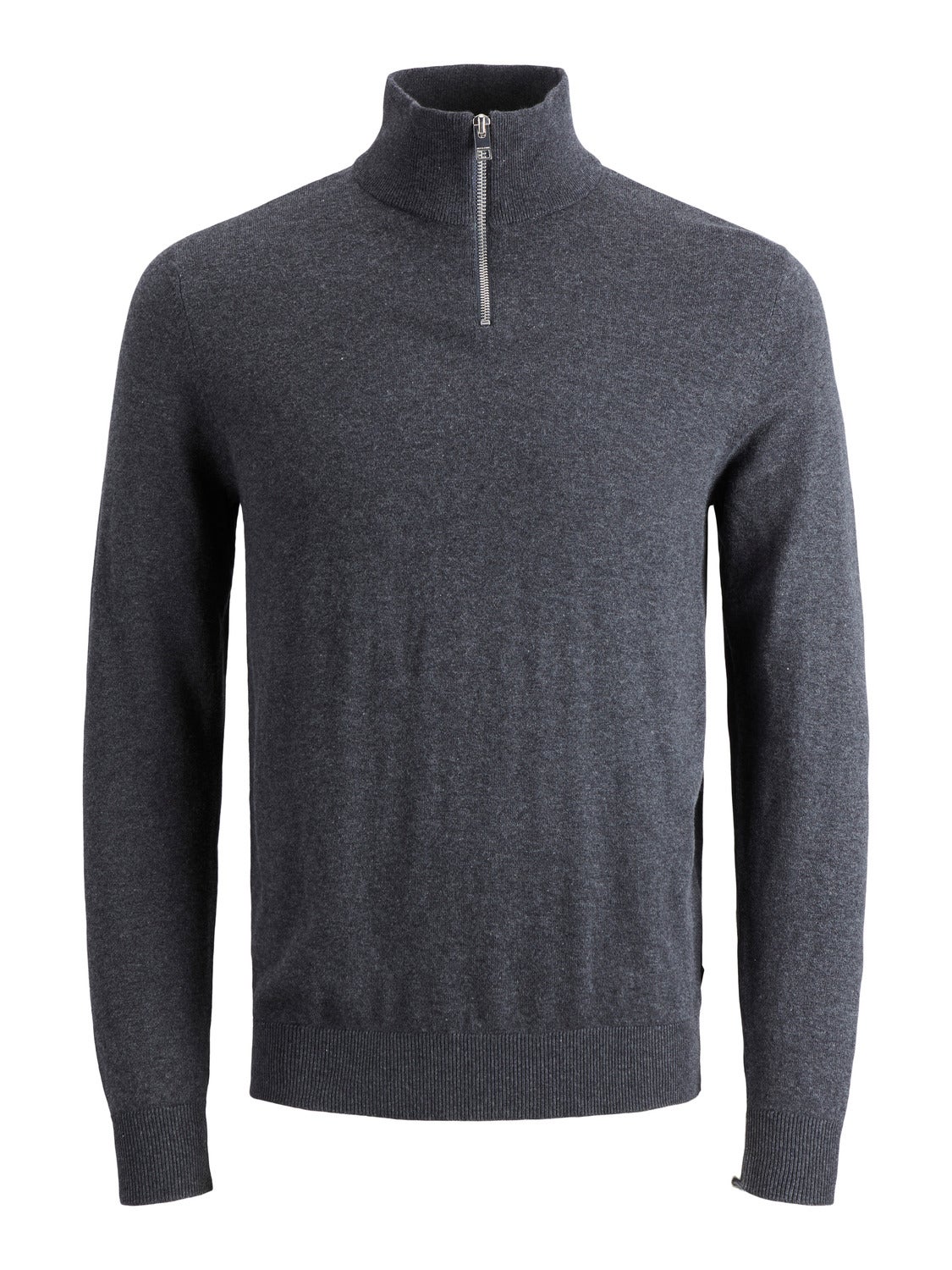 Plain Quarter zip Dark Grey Jack Jones