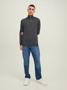 Jack & Jones Jersey con cremallera -Dark Grey Melange - 12189339