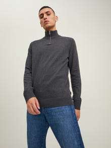 Jack & Jones Jersey con cremallera -Dark Grey Melange - 12189339
