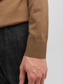 Jack & Jones Sima Fél cipzáros pulóver -Otter - 12189339