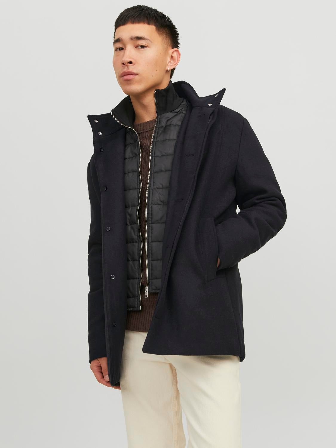 discount 57% MEN FASHION Coats Casual Gray L Jack & Jones Puffer jacket 