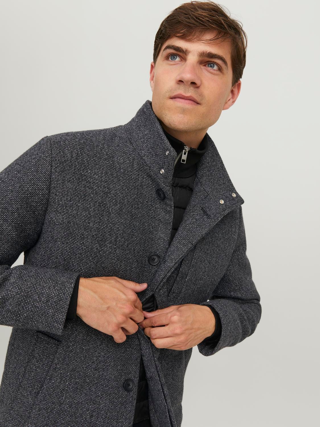 Jack & Jones Coat -Dark Grey - 12189349