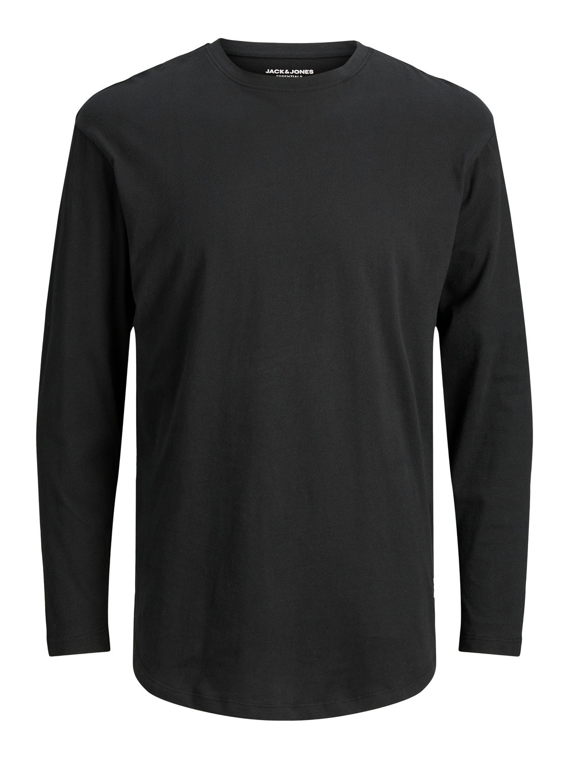 Jack & Jones Ensfarvet Crew neck T-shirt -Black - 12190128