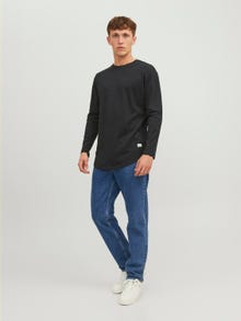 Jack & Jones T-shirt Uni Col rond -Black - 12190128