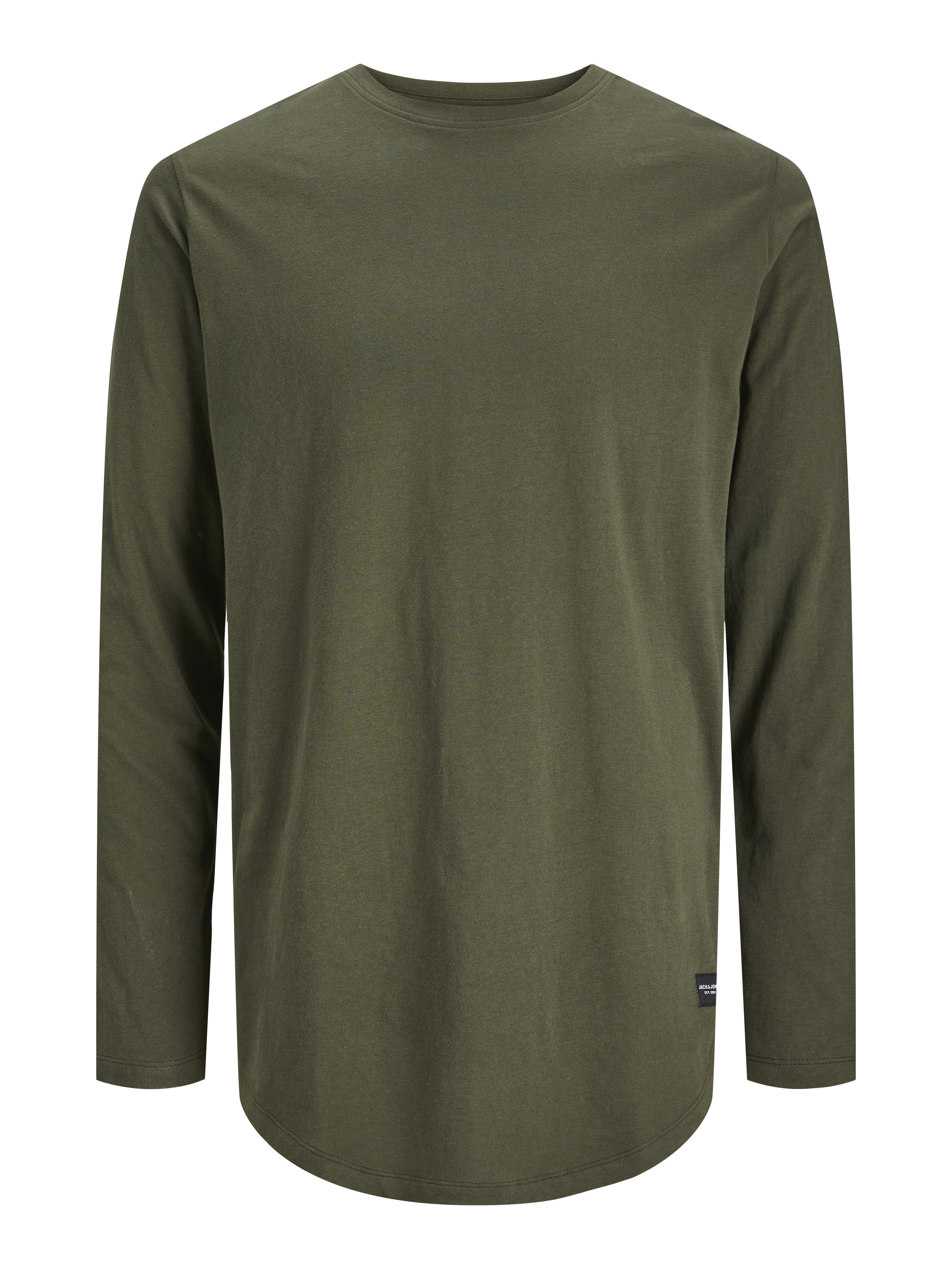 Thumbnail - Einfarbig Langarm-t-shirt