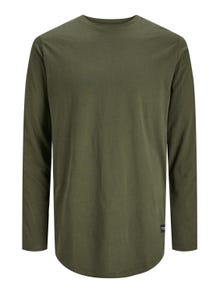 Jack & Jones T-shirt Liso Decote Redondo -Forest Night - 12190128