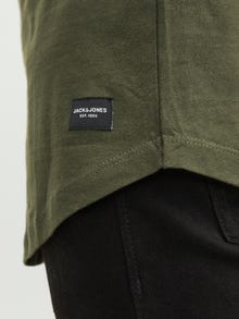 Jack & Jones Vienspalvis marškinėliai ilgomis rankovėmis -Forest Night - 12190128