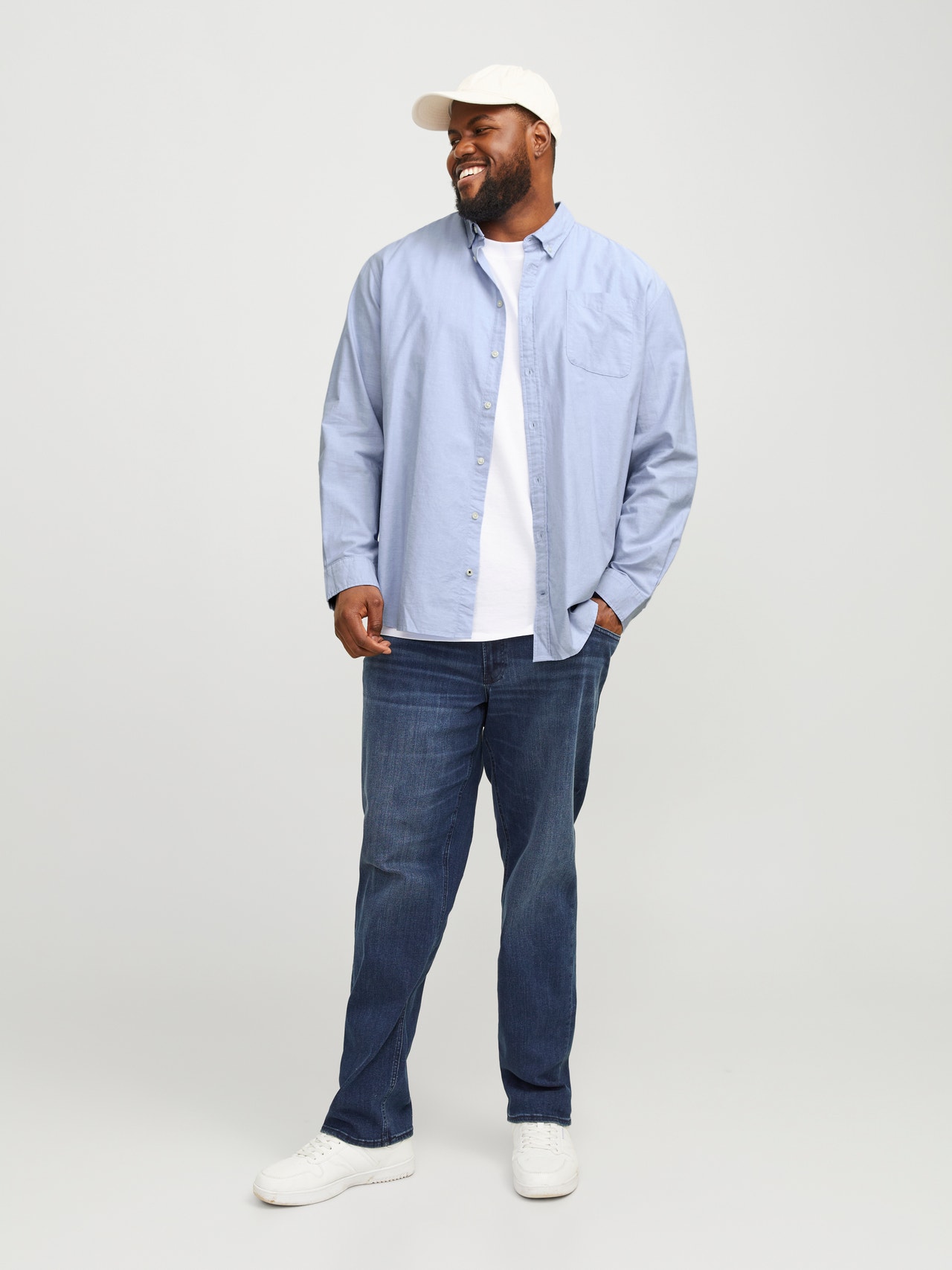 Jack & Jones Plus Size Camicia casual Slim Fit -Cashmere Blue - 12190444