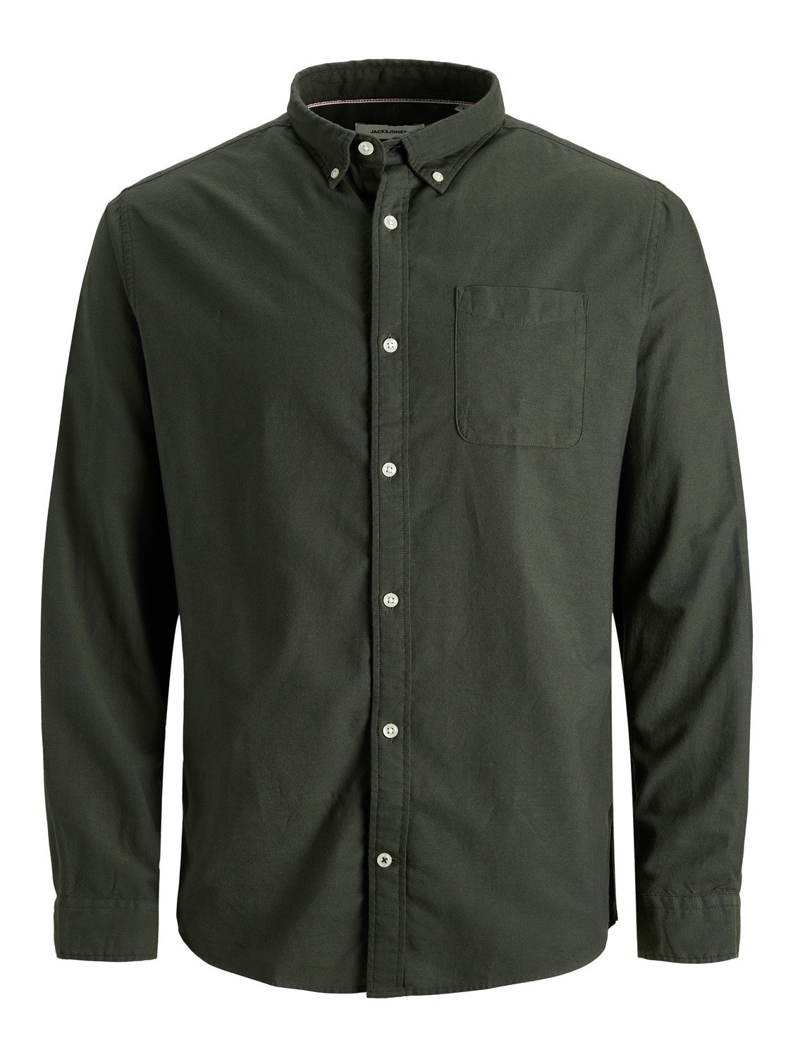 Jack & Jones Plus Size Camisa Casual Slim Fit -Forest Night - 12190444