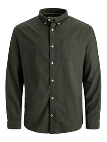 Jack & Jones Plus Size Slim Fit Neformalus marškiniai -Forest Night - 12190444