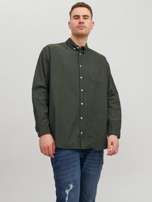 Jack & Jones Plus Size Slim Fit Avslappnad skjorta -Forest Night - 12190444