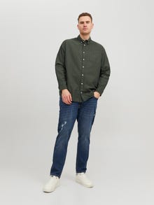 Jack & Jones Neformalus marškiniai Plius -Forest Night - 12190444