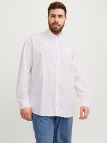 Jack & Jones Plus Size Slim Fit Neformalus marškiniai -White - 12190444