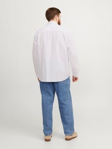 Jack & Jones Plus Size Slim Fit Avslappnad skjorta -White - 12190444