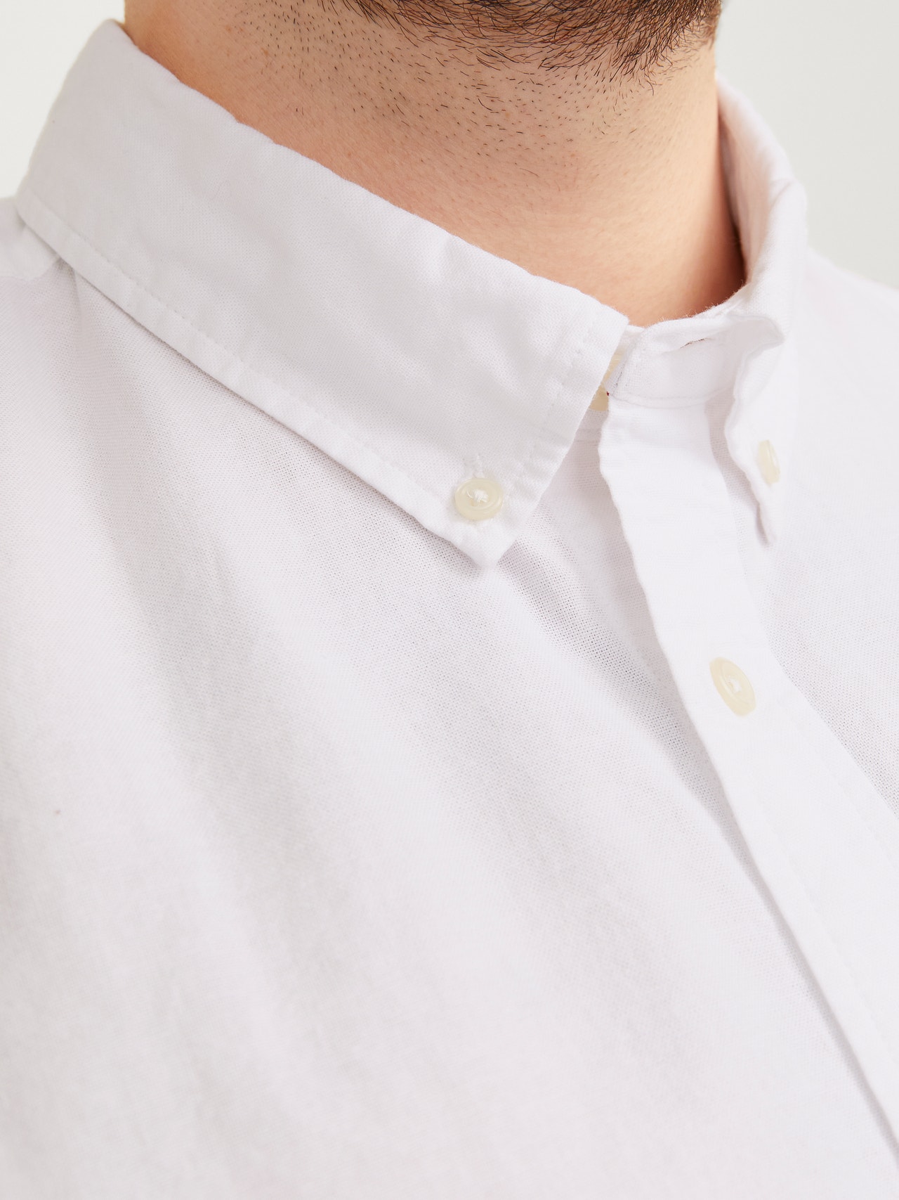 Jack & Jones Plus Size Slim Fit Casual overhemd -White - 12190444