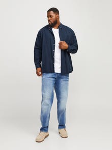 Jack & Jones Plus Size Slim Fit Rento paita -Navy Blazer - 12190444