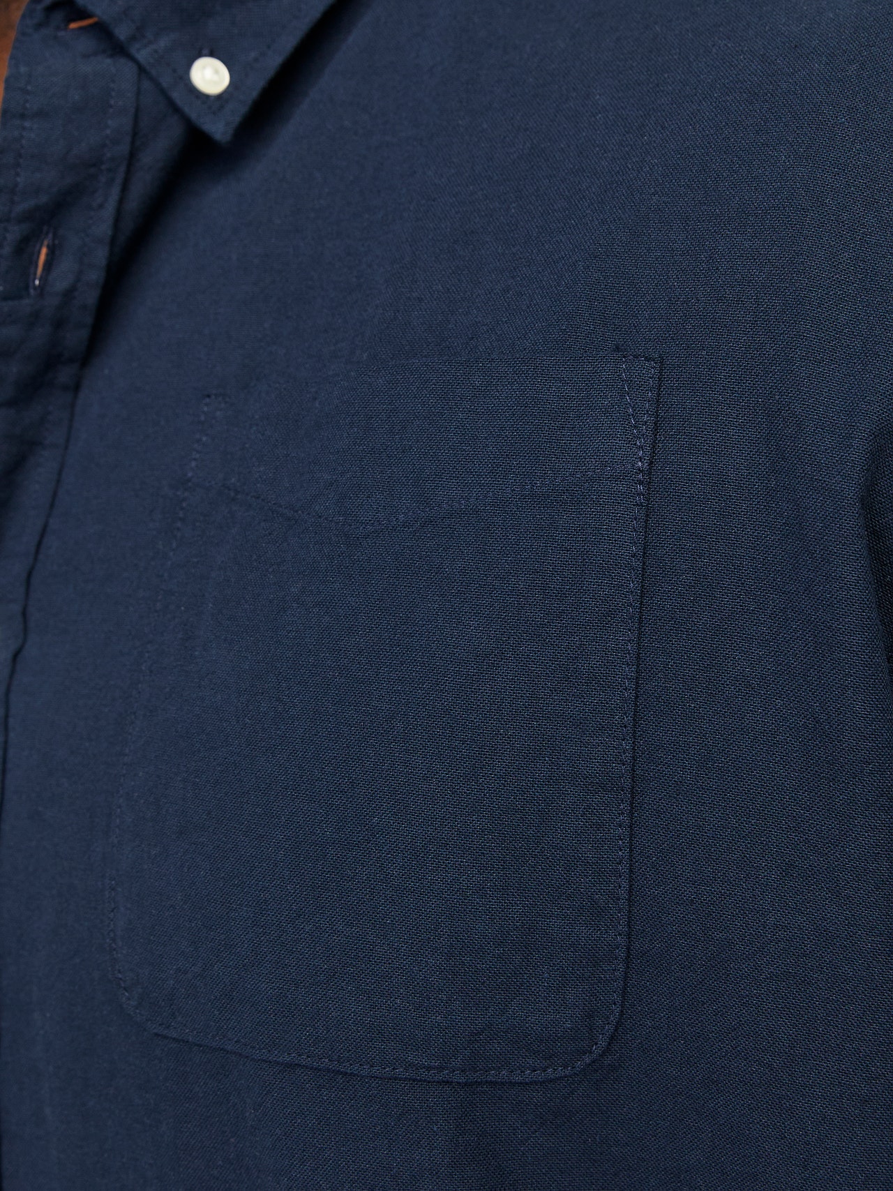 Jack & Jones Plus Size Slim Fit Uformell skjorte -Navy Blazer - 12190444