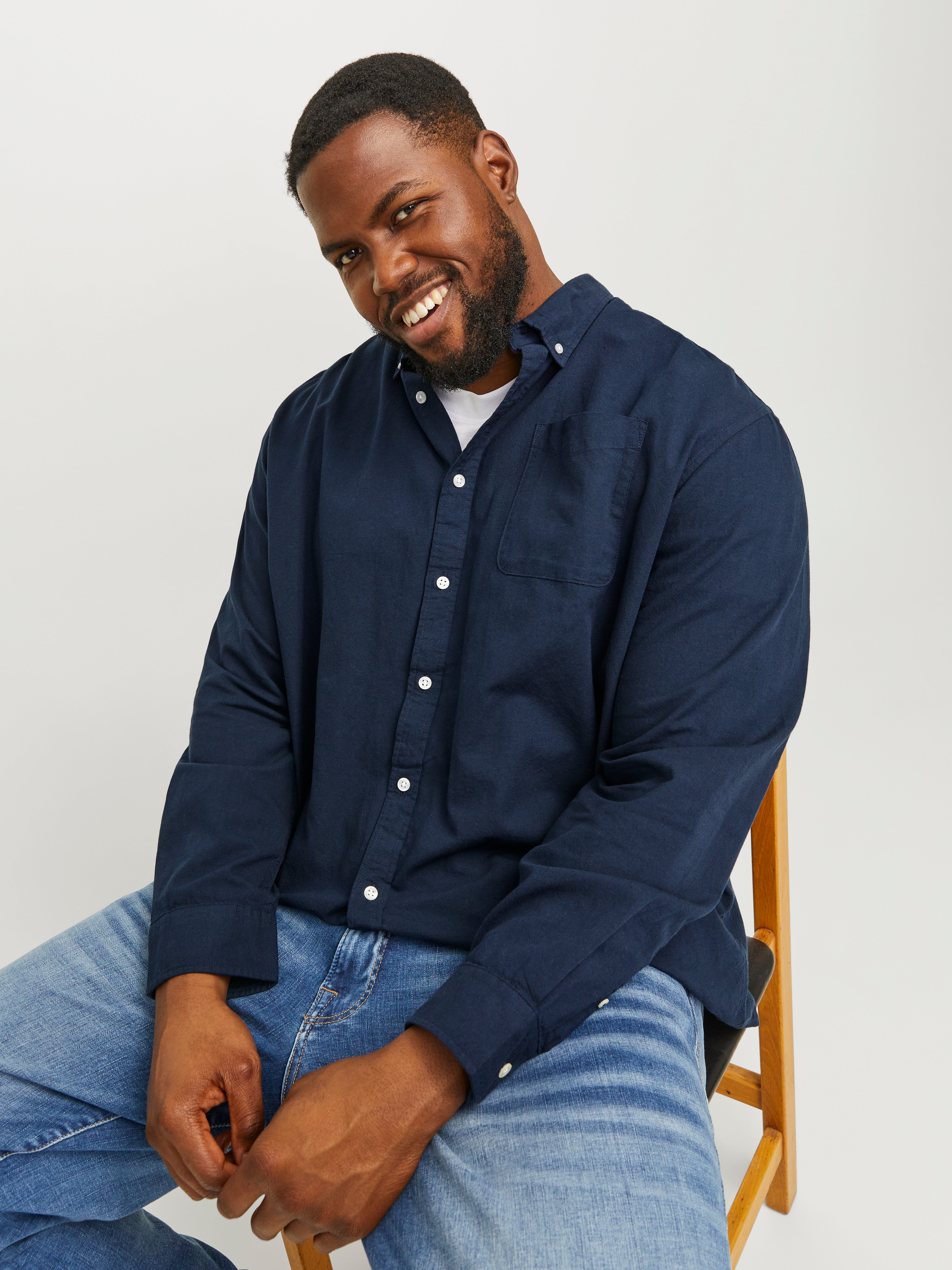 Jack & Jones Plus Size Slim Fit Casual shirt - 12190444