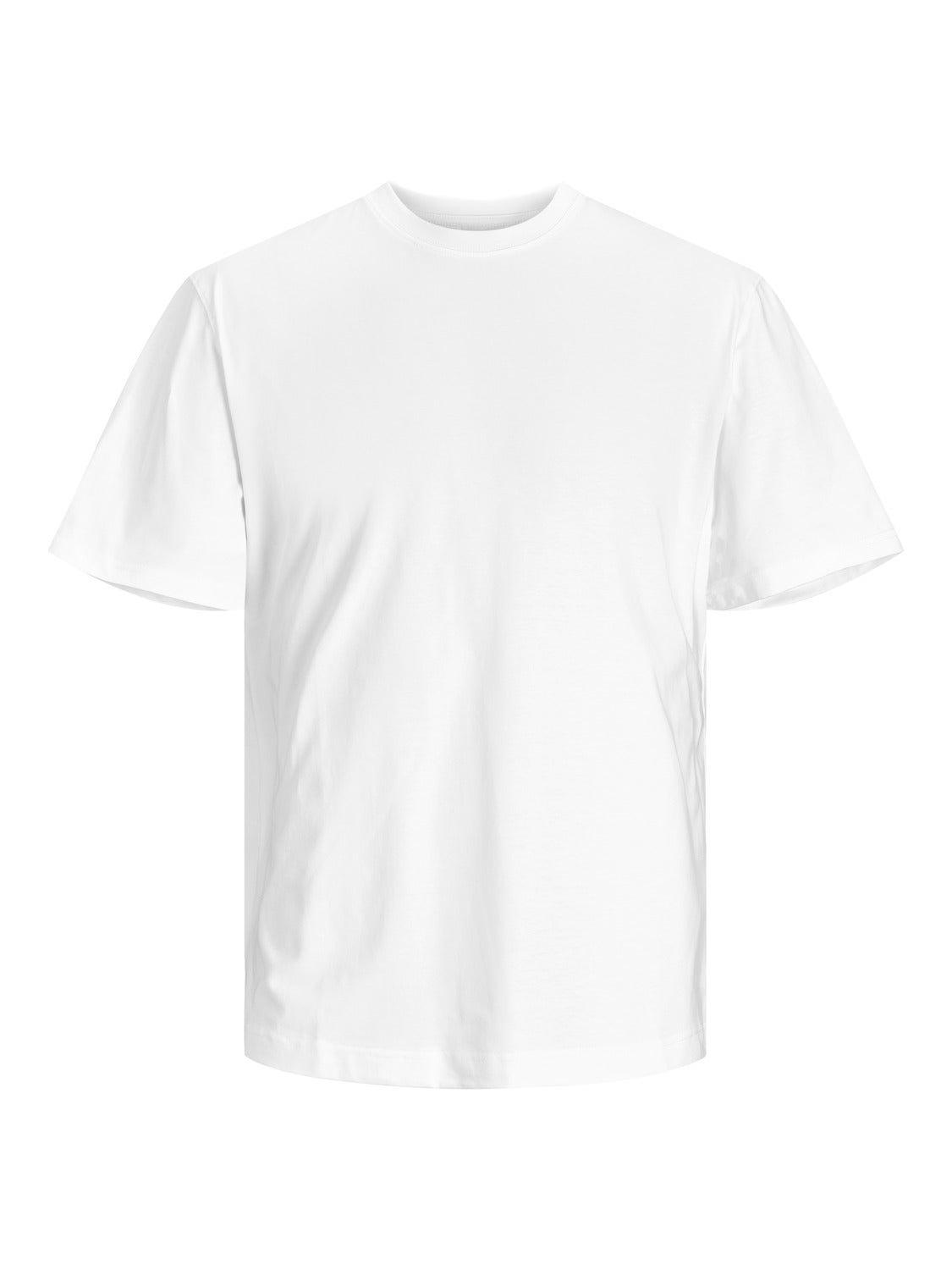 White | T-shirt Jack neck Jones® Crew & | Plain