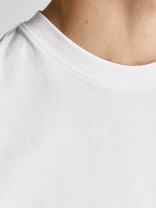 Jack & Jones Plain Crew neck T-shirt -White - 12190467