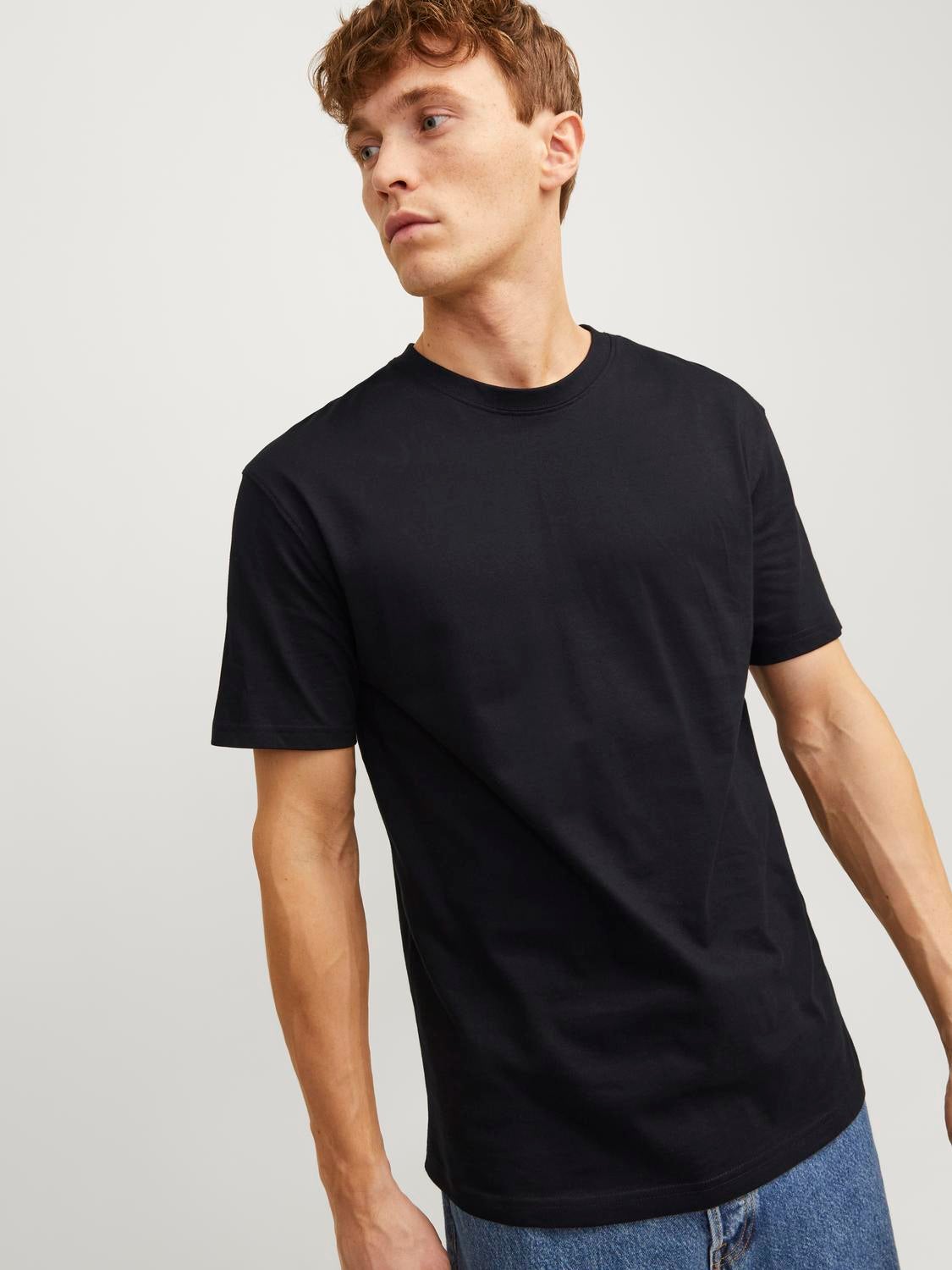 T-shirt Black | neck & Crew | Jones® Jack Plain
